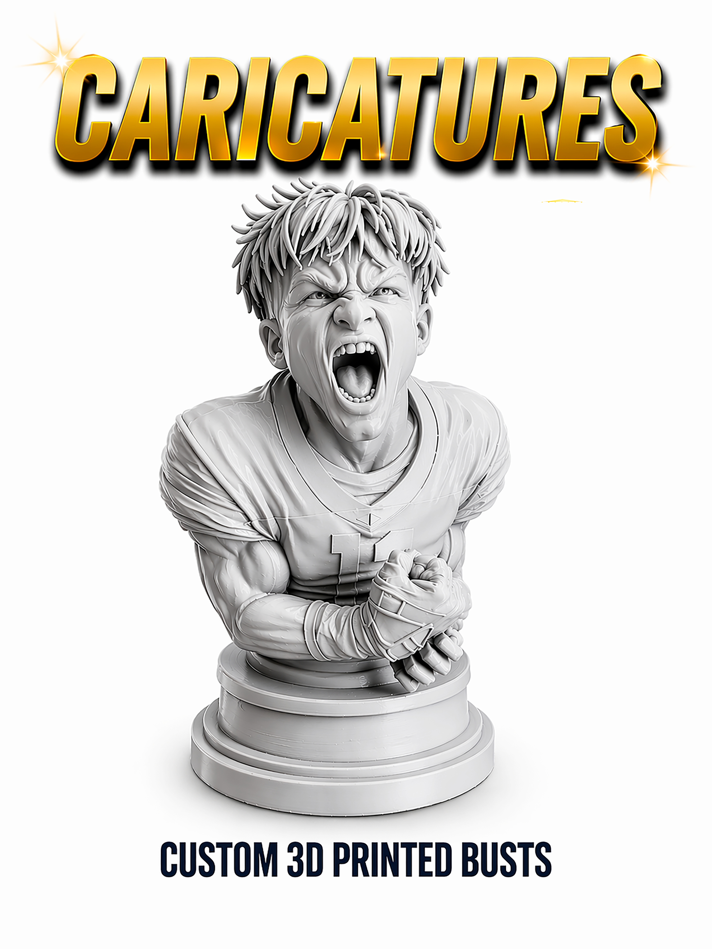 Funny Caricature Bust