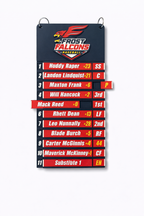 Custom Dugout Lineup Chart